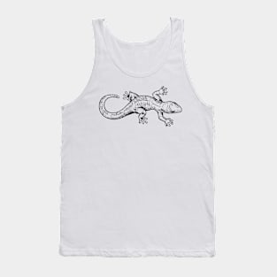 Line drawing - Gecko Tank Top